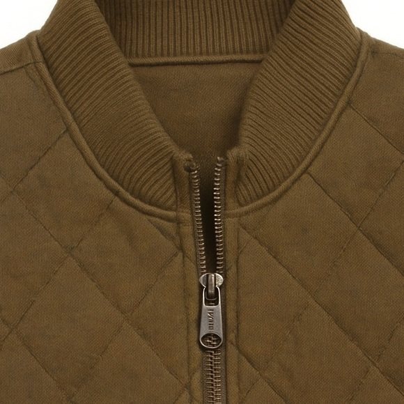 Two Dog Island quilted zip vest – olive/army green, cotton shell, size S - Picture 9 of 10